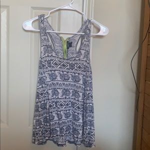 Elephant flowy tank top